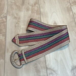 Vintage leather shop braided belt